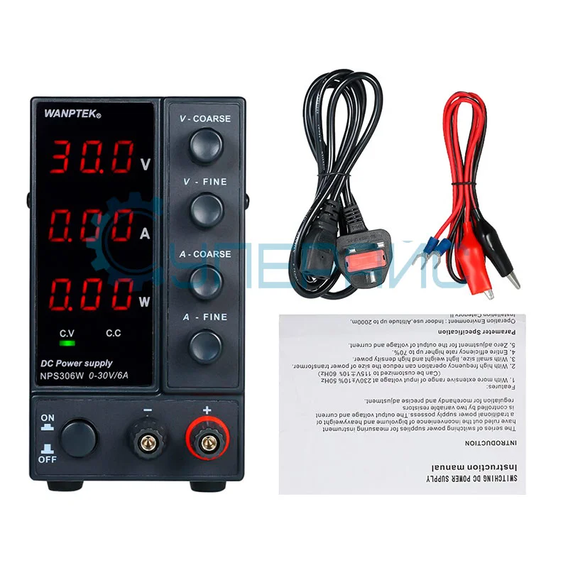 Блок питания Wanptek NPS306W с трехразрядным дисплеем (30В, 6А) фото 5