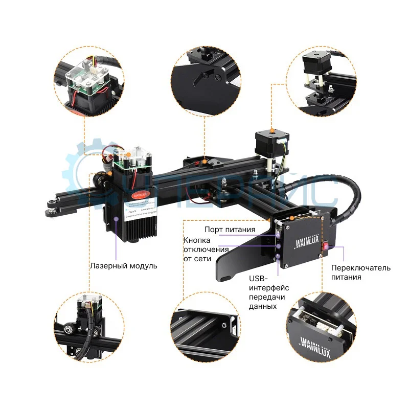 Лазерный гравировальный станок Wainlux JL4 фото 3