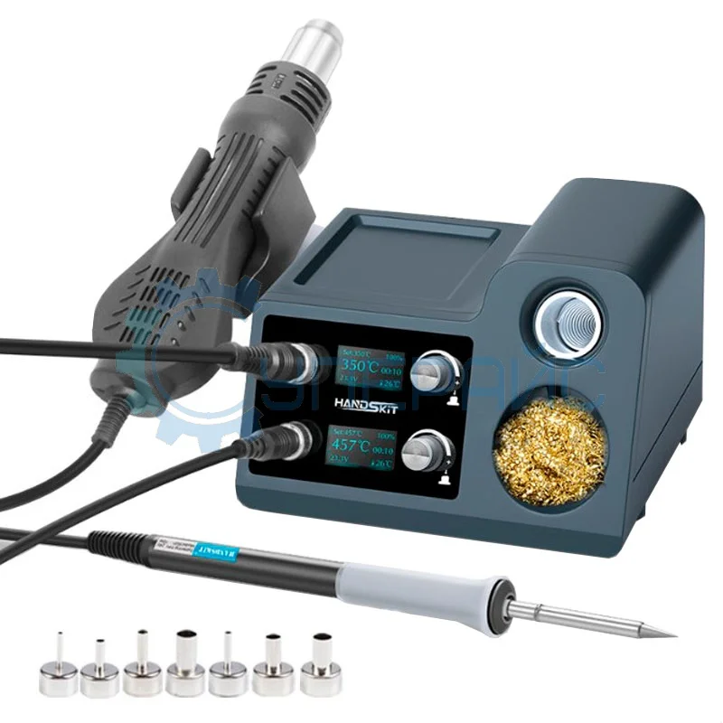 Паяльная станция HandsKit 812 с паяльником и феном фото 1