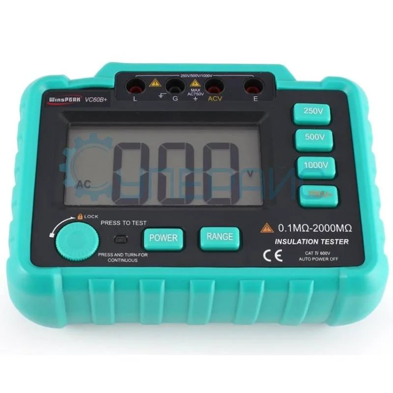 Цифровой измеритель сопротивления изоляции WinsPeak VC60B+ фото 2