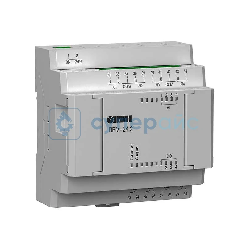 Контроллер расширения для программируемых реле Овен ПРМ-24.2 фото 1