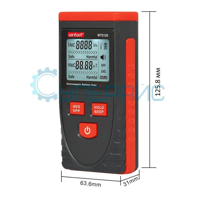 Измеритель электромагнитного поля Wintact WT3120 фото 3