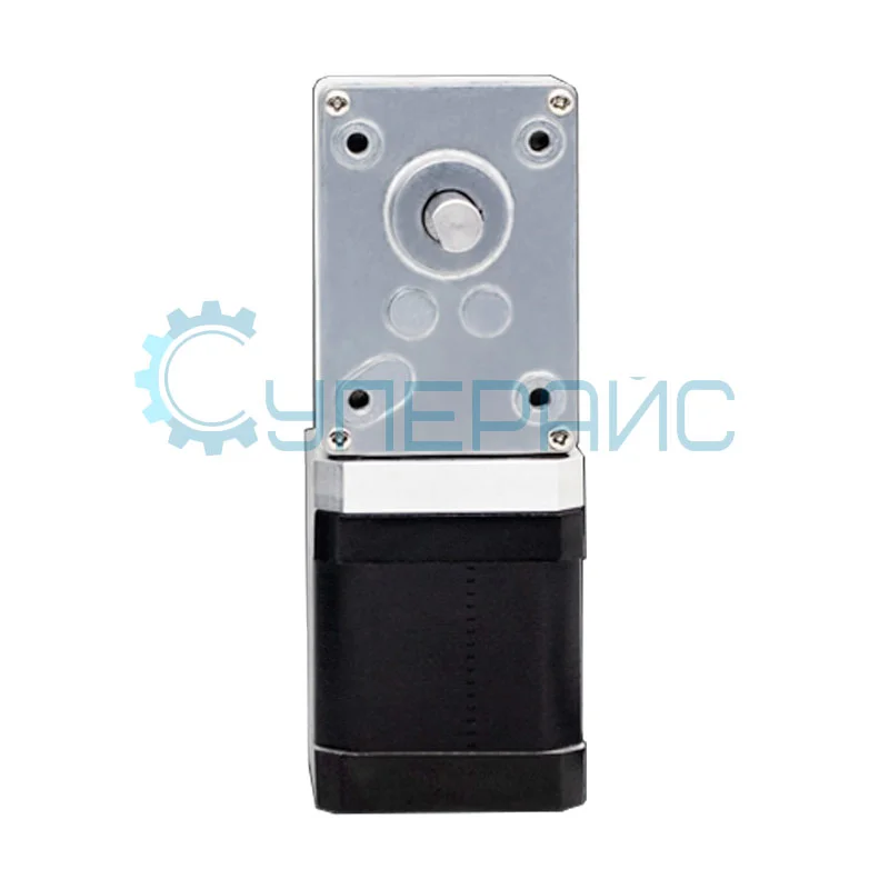 Шаговый мотор с червячным редуктором UMot 42HSC1409 (1:505) с односторонним выходным валом фото 1