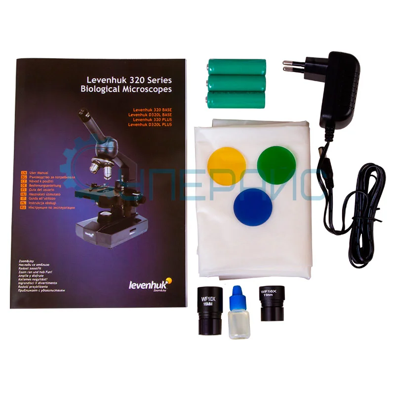 Микроскоп Levenhuk 320 PLUS, монокулярный фото 8
