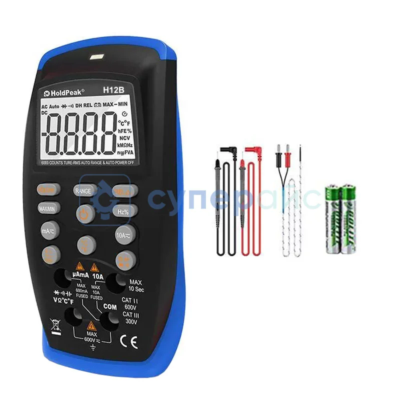 Интеллектуальный мультиметр HoldPeak H12B фото 1