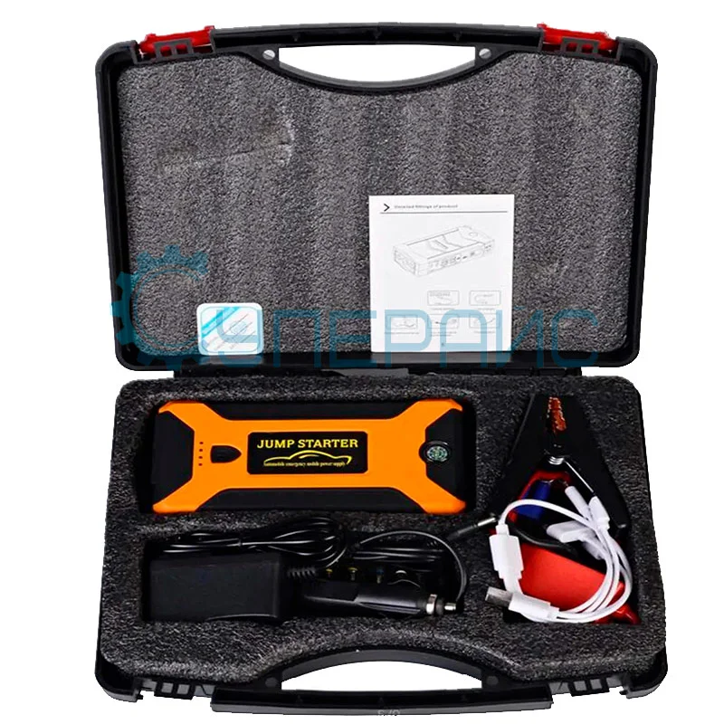 Портативное зарядное устройство HIGH POWER JX27 (12 В/600 А) с компрессором L027A фото 10