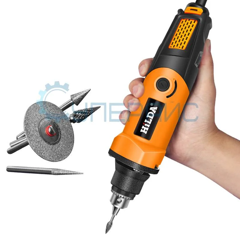 Мини шлифмашина с гибким валом HiLDA JD3321C фото 1