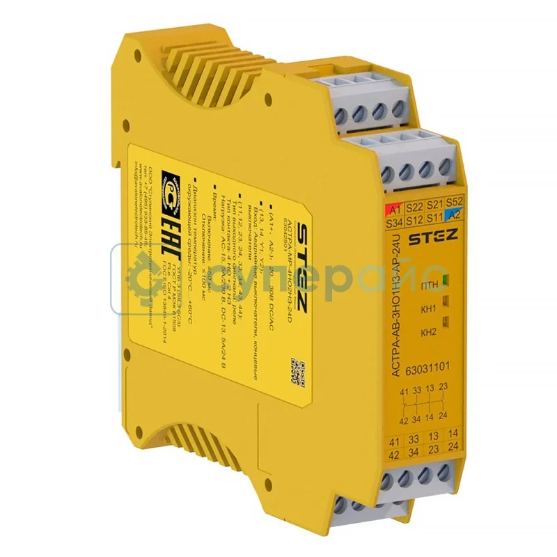 Реле безопасности СТЭЗ АСТРА-АВ-3НО1НЗ-АР-24U фото 1