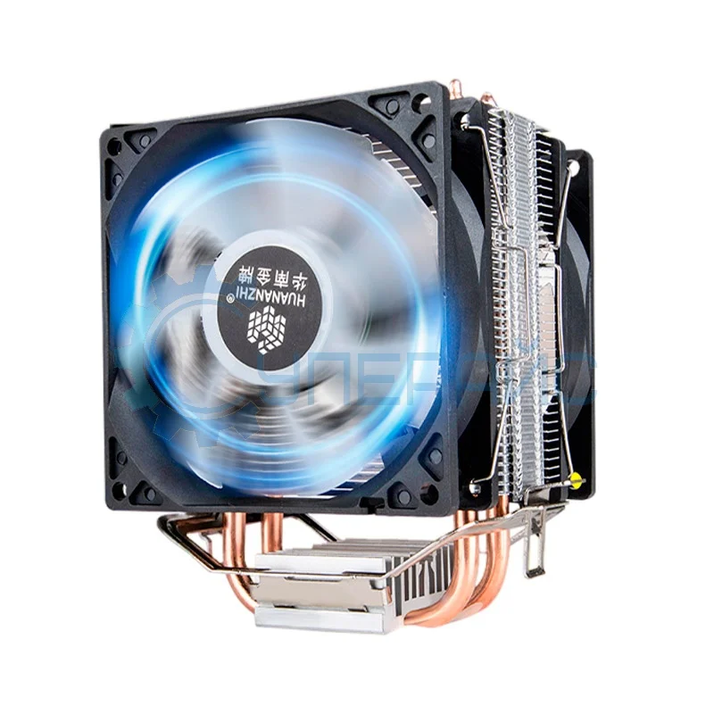 Кулер HUANANZHI A400, 2 вентилятора,1800 об/мин, подсветка фото 1