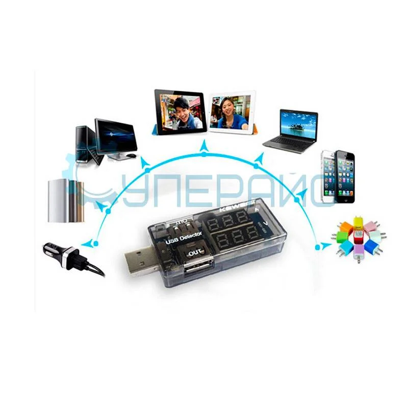 USB тестер напряжения и тока Keweisi KWS-10VA фото 6