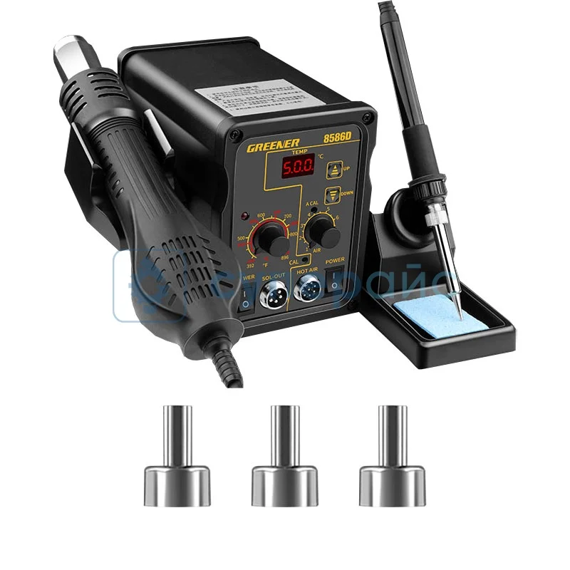 Цифровая паяльная станция GREENER 8586D фото 1