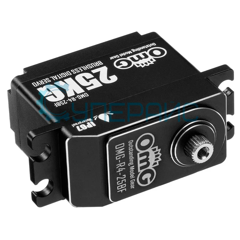 Серводвигатель со степенью защиты IP67 OMG-R4-25BF (180°, 25 кг*см) фото 2