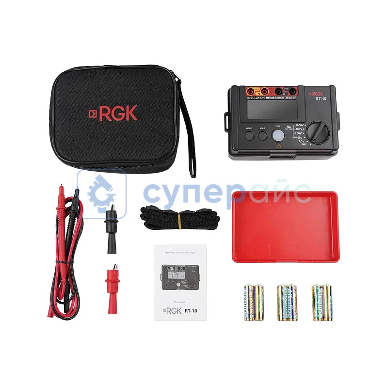 Цифровой мегаомметр RGK RT-10 + поверка фото 3