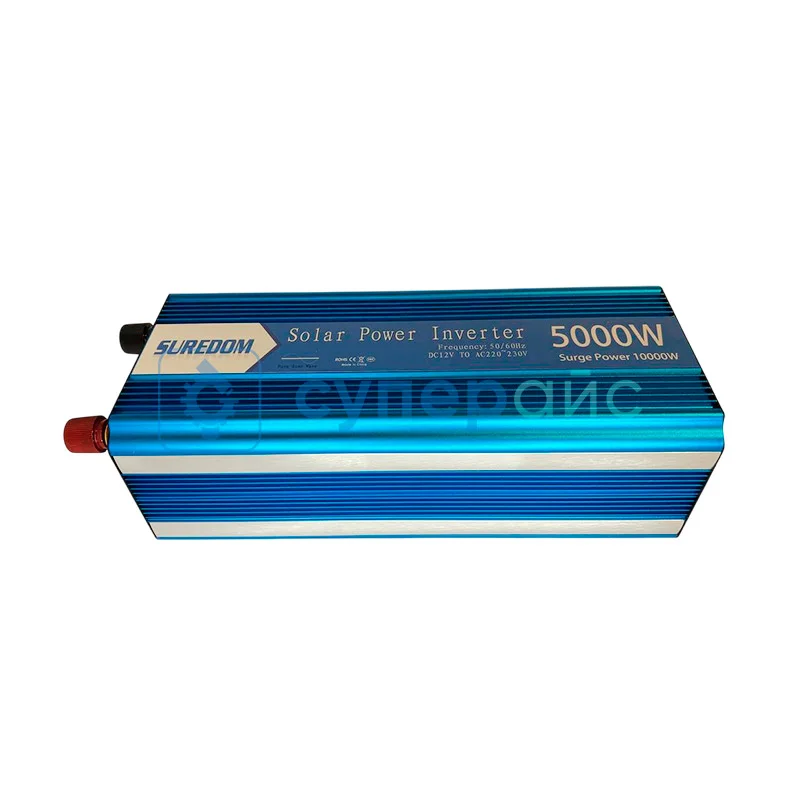 Автоинвертор SUREDOM CZXB-5000W с чистой синусоидой, 12В-220В, 5000 Вт фото 1
