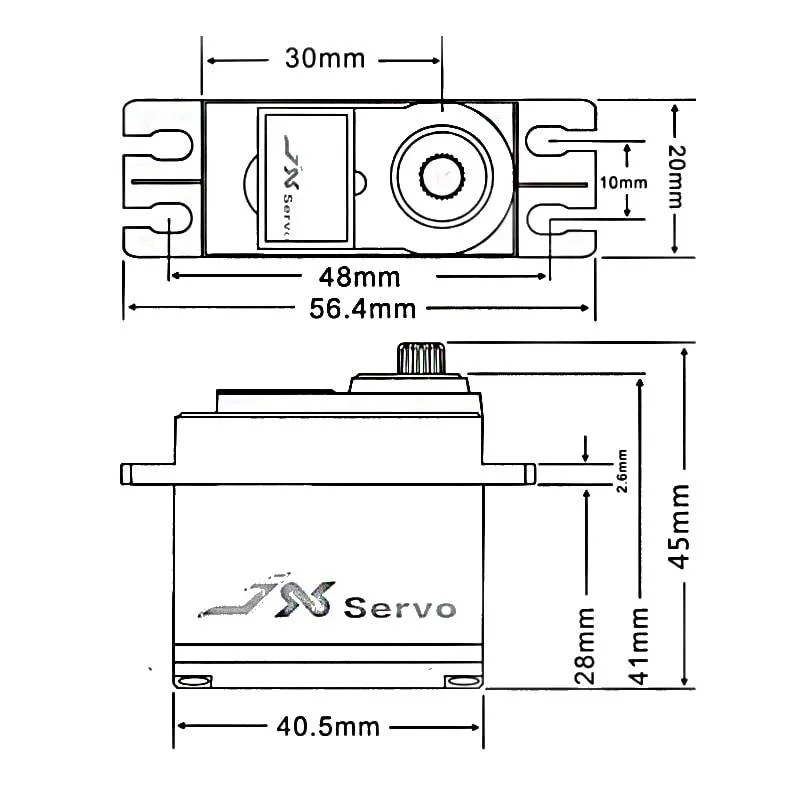 Сервопривод JX Servo PDI-6215MG (180°, 15.32 кг*с*см) фото 2
