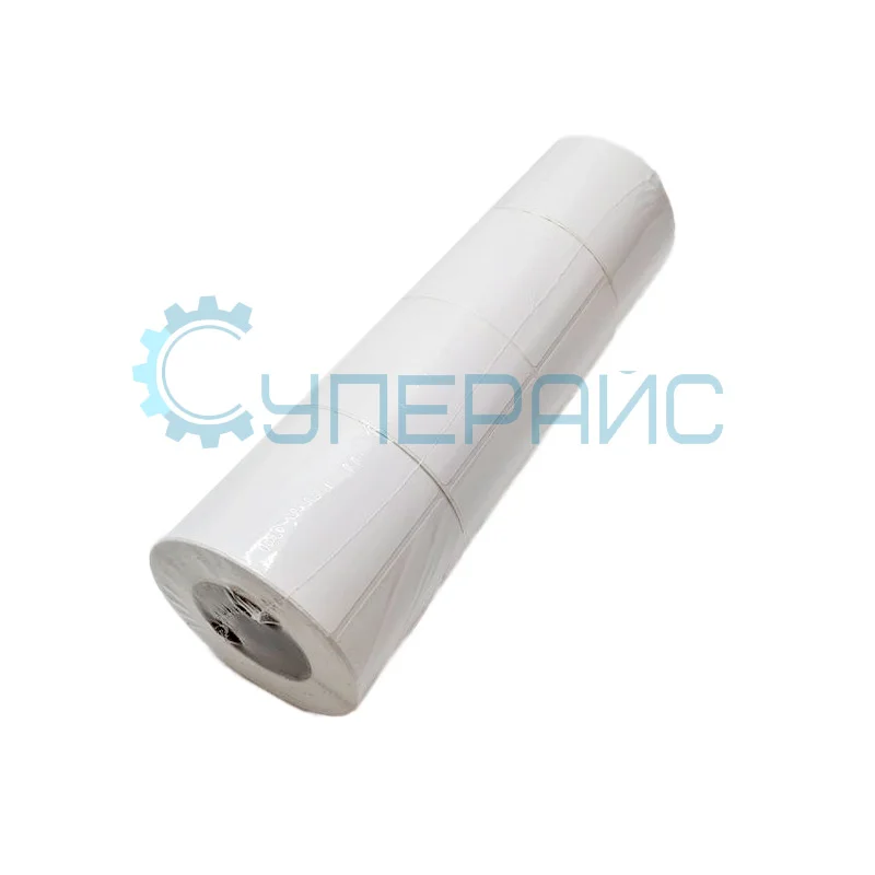 Термоэтикетки 58x60 мм, 450 этикеток, 4 рулона, со втулкой, ECO без печати фото 2