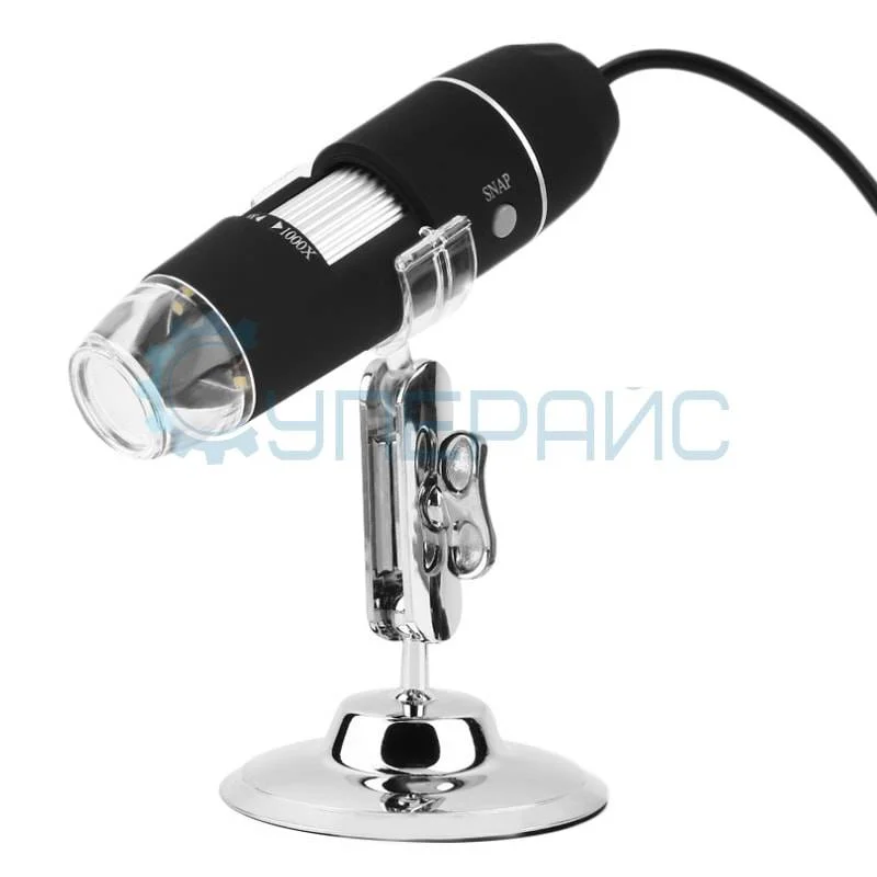 Цифровой USB микроскоп 1000X с подъемным штативом фото 2