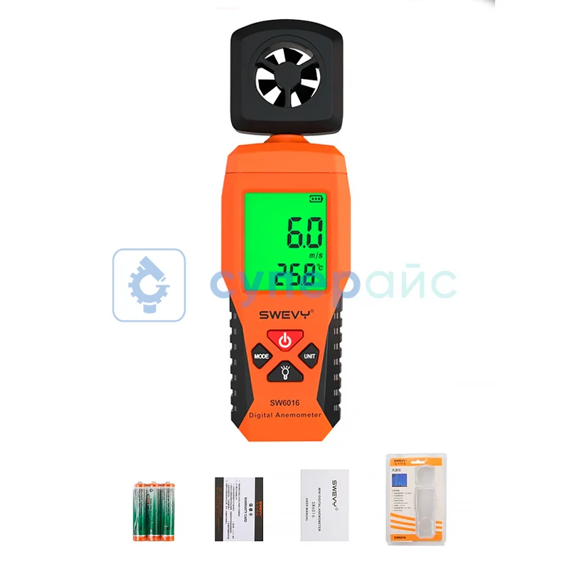 Тестер скорости ветра Swevy 6016 фото 1