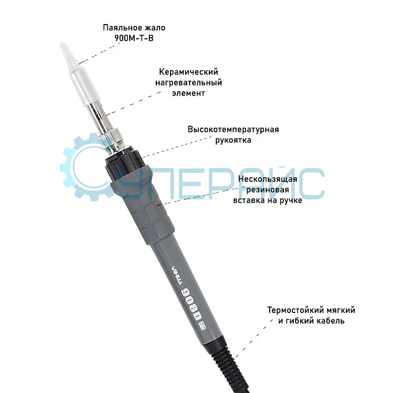 Паяльник YIHUA 908D с регулировкой температуры фото 2