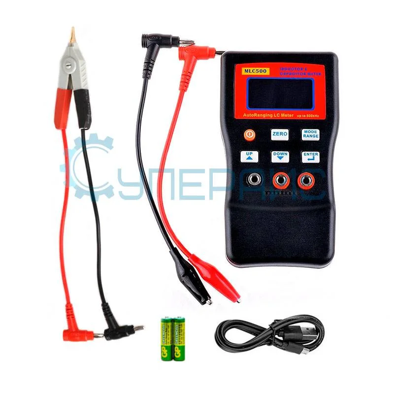 LC-метр JINGYAN MLC500 c щупом для SMD компонентов с зажимами Кельвина фото 4