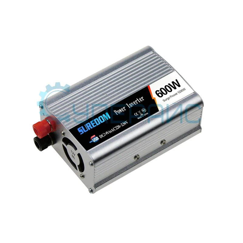 Инверторный преобразователь SUREDOM YSCZ-600W, 24В-220В, 600 Вт фото 2