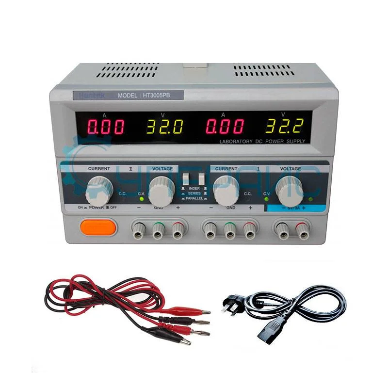 Трехканальный линейный источник питания Hantek HT3005PB (30В, 5А) фото 5