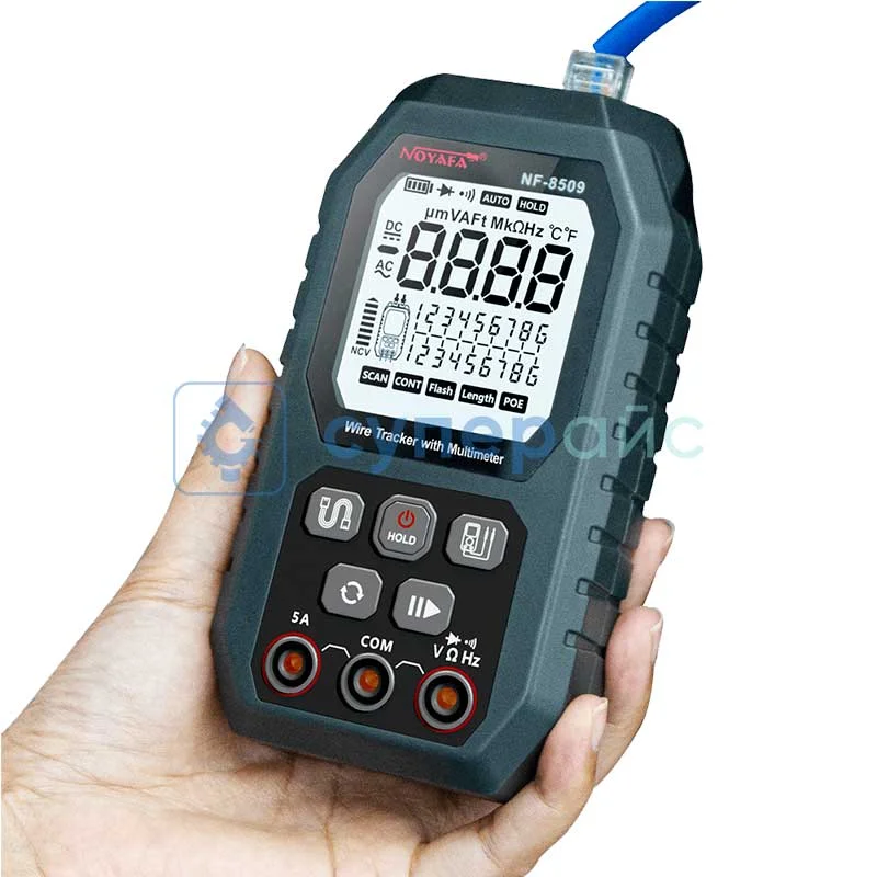 Кабель-тестер Noyafa NF-8509 с мультиметром фото 2