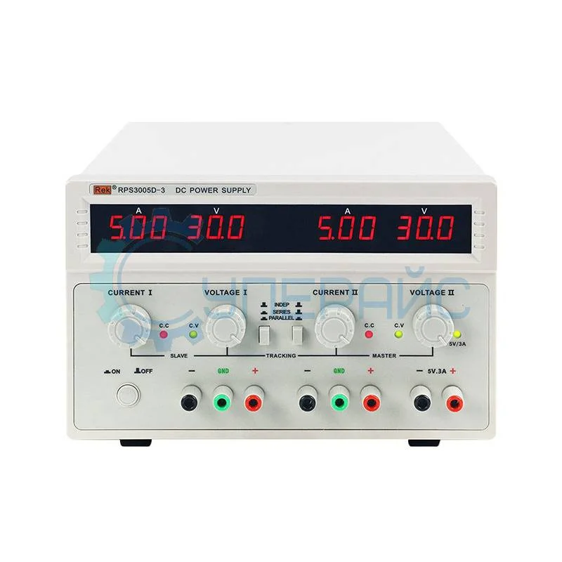 Трехканальный источник питания постоянного тока Rek RPS3005D-3 (30В, 5А) фото 1