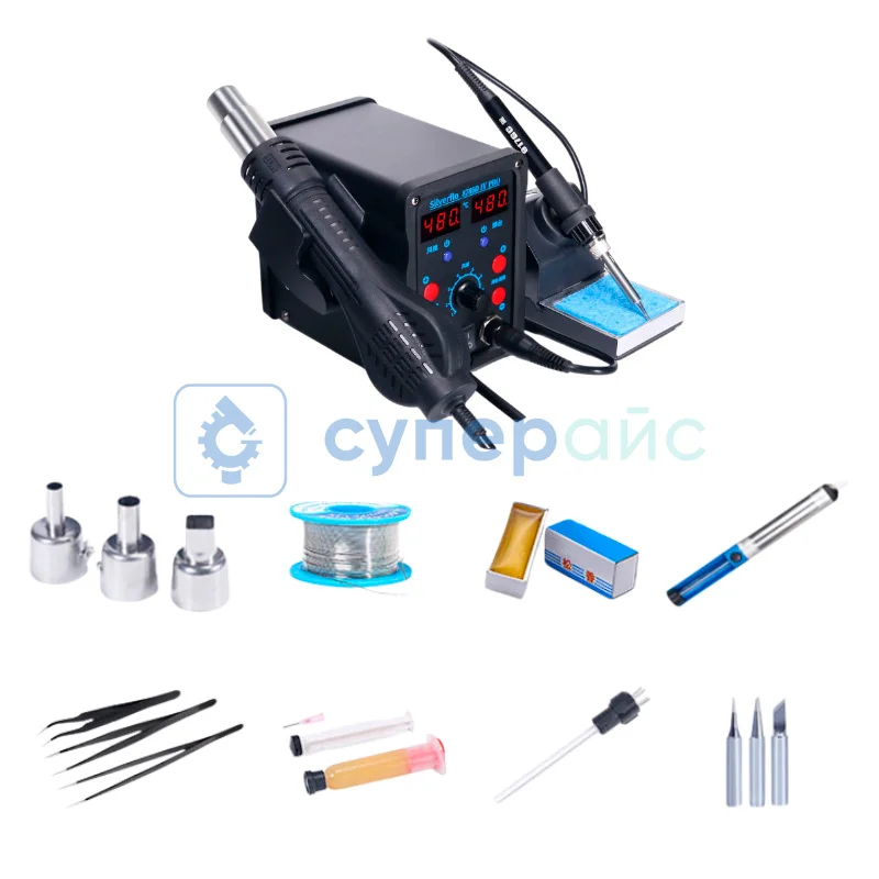 Термовоздушная паяльная станция Silverflo 8786D IV PRO фото 3
