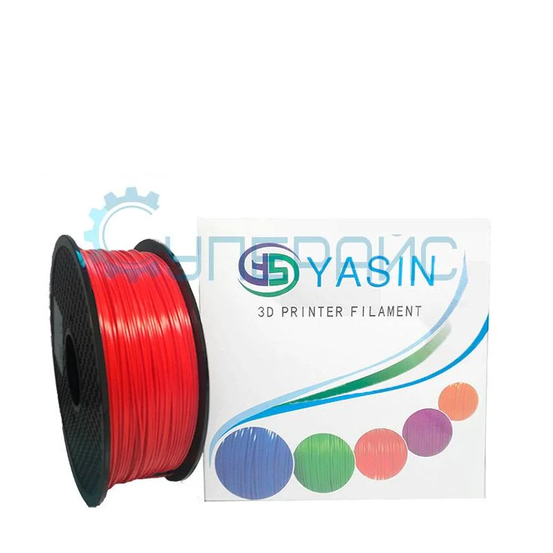 PCL пластик 1,75 мм YASIN 3D красный 1 кг фото 1