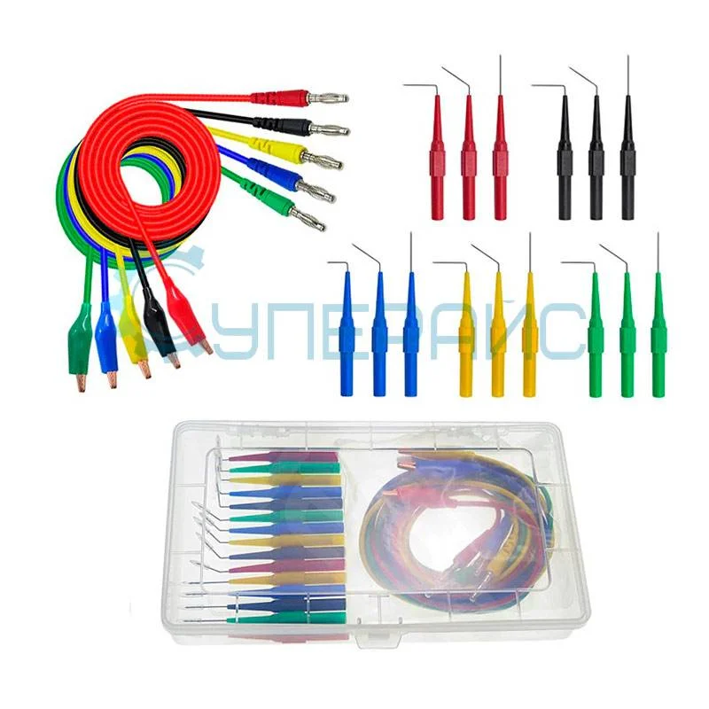 Комплект измерительных проводов Cleqee P1920 с иглами фото 4