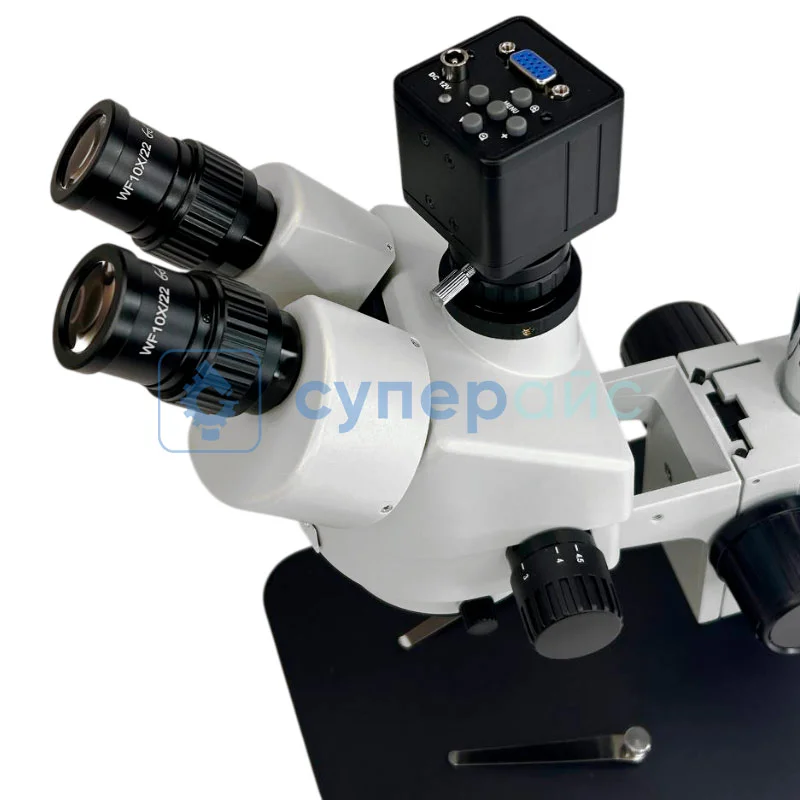Тринокулярный микроскоп Crystallite ST-7045 с камерой VGA фото 7
