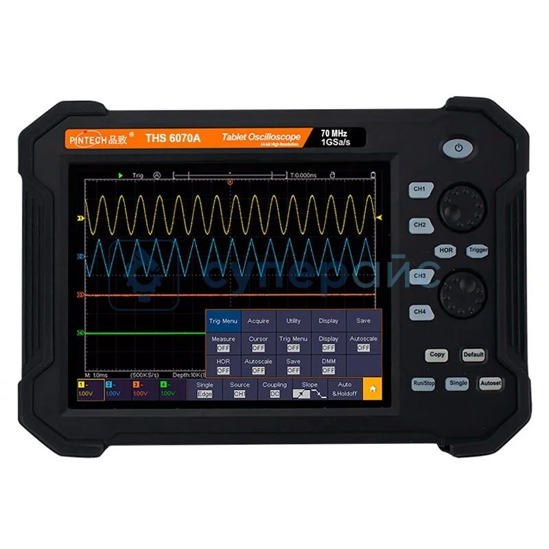 Портативный осциллограф PINTECH THS6070A фото 1