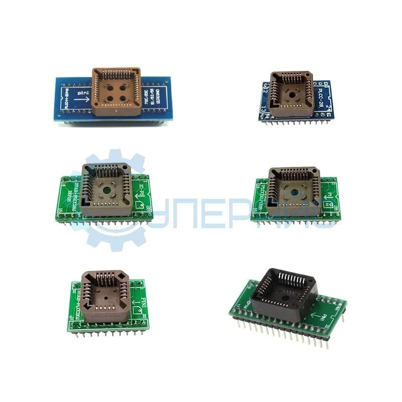 Набор адаптеров для микросхем в корпусе PLCC (6 в 1) фото 1