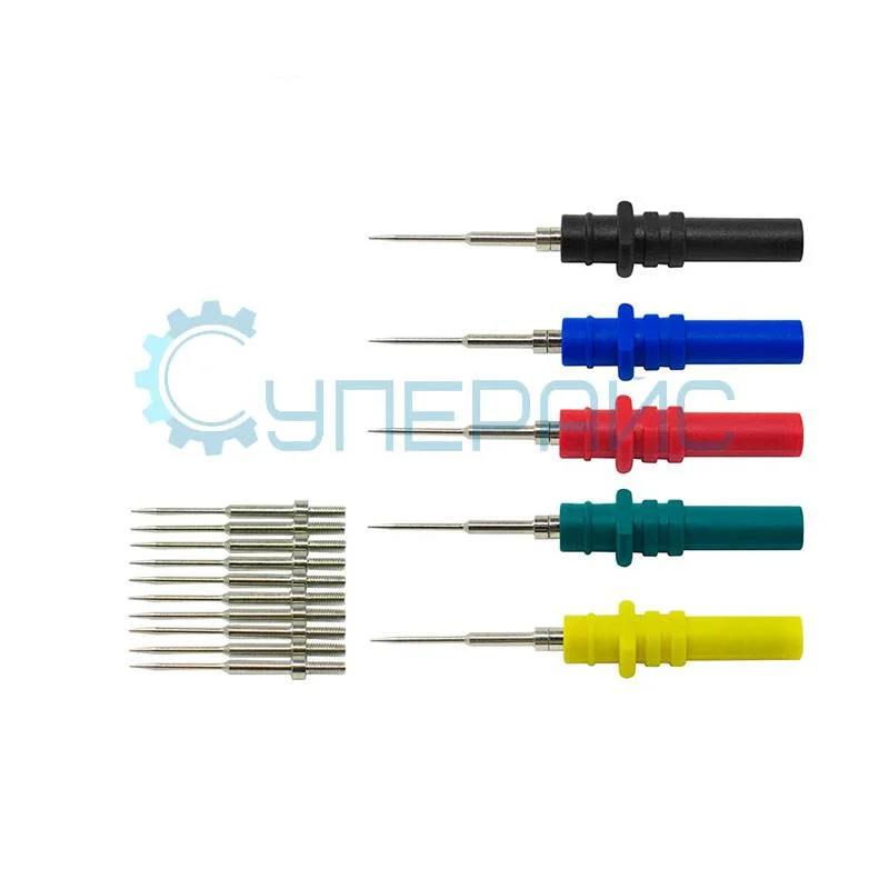 Набор цветных измерительных проводов Cleqee P1036B с наконечниками фото 3