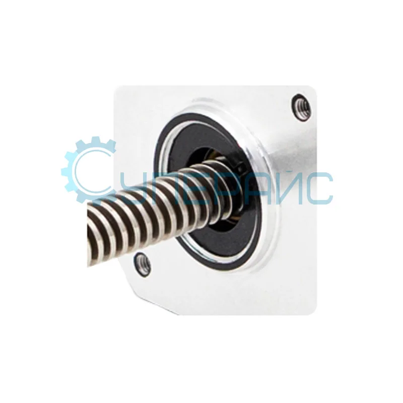 Шаговый электродвигатель с вал-гайкой UMot 42HSС6401 Tr8 * 4 (NEMA 17) фото 2