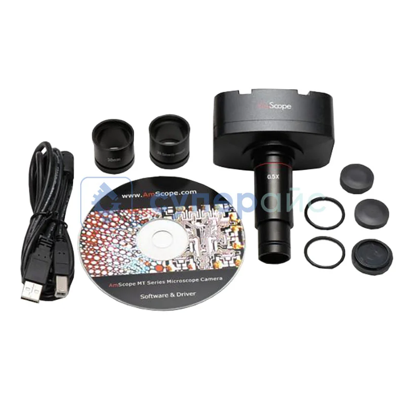 Цифровой стереомикроскоп AmScope GM400TZ-5MA фото 1