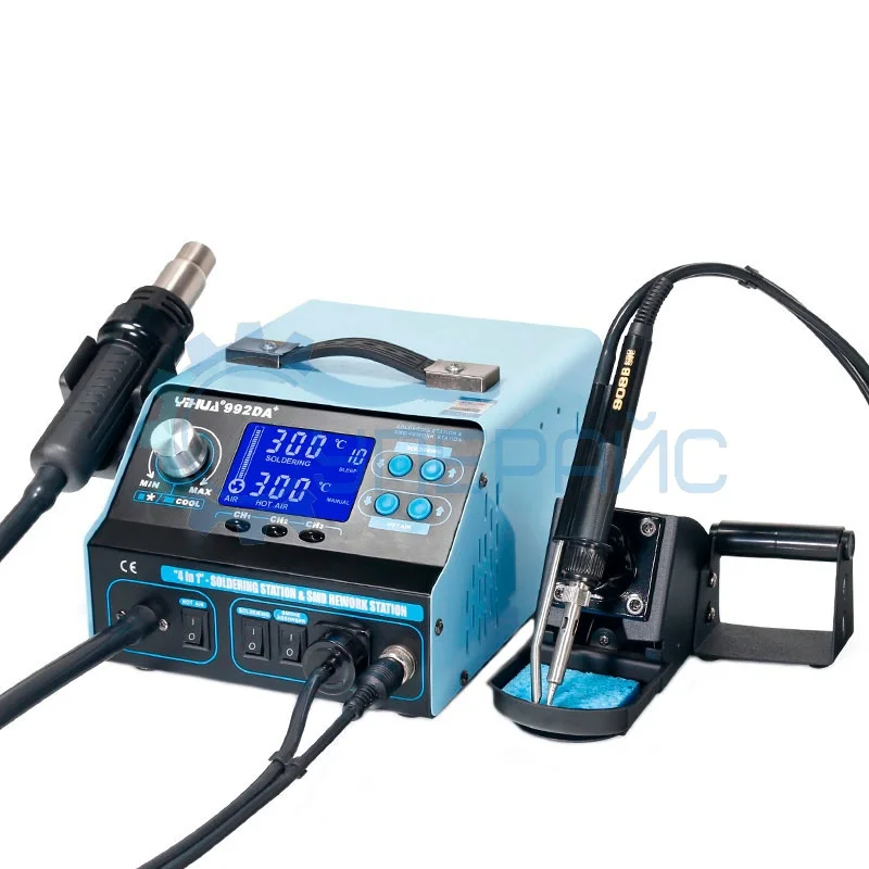 Паяльная станция YIHUA 992DA+ с дымоуловителем фото 1