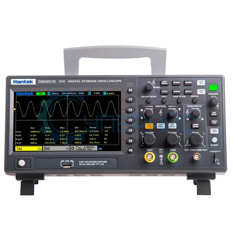 Настольный осциллограф Hantek DSO2C10 (2 канала, 100 МГц) фото 1