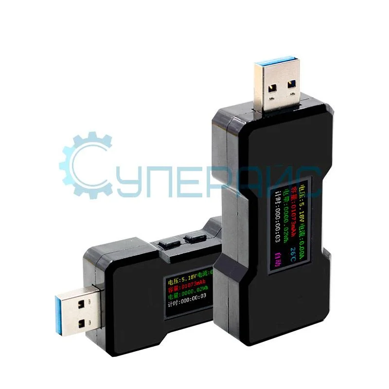 USB тестер измерения емкости аккумуляторов FNIRSI FNB18 фото 1