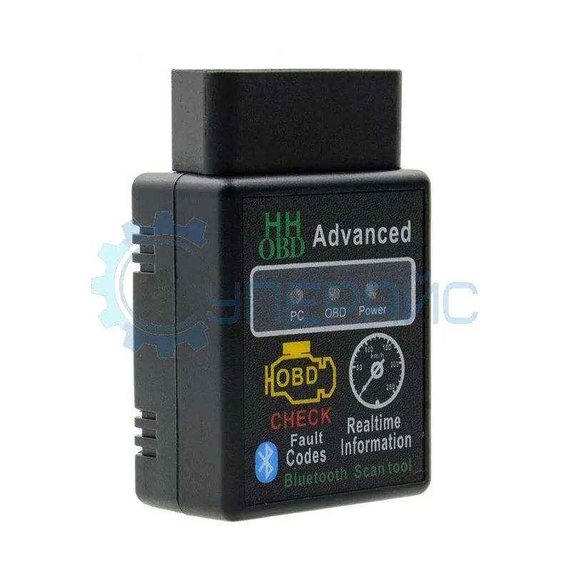 Мультипротокольный адаптер HH ELM327 Advanced Bluetooth OBD2 V1.5 на чипе PIC18F25K80 фото 1