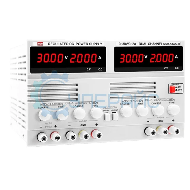 Трехканальный источник питания MCH K302D-II (30 В, 2 А) фото 1