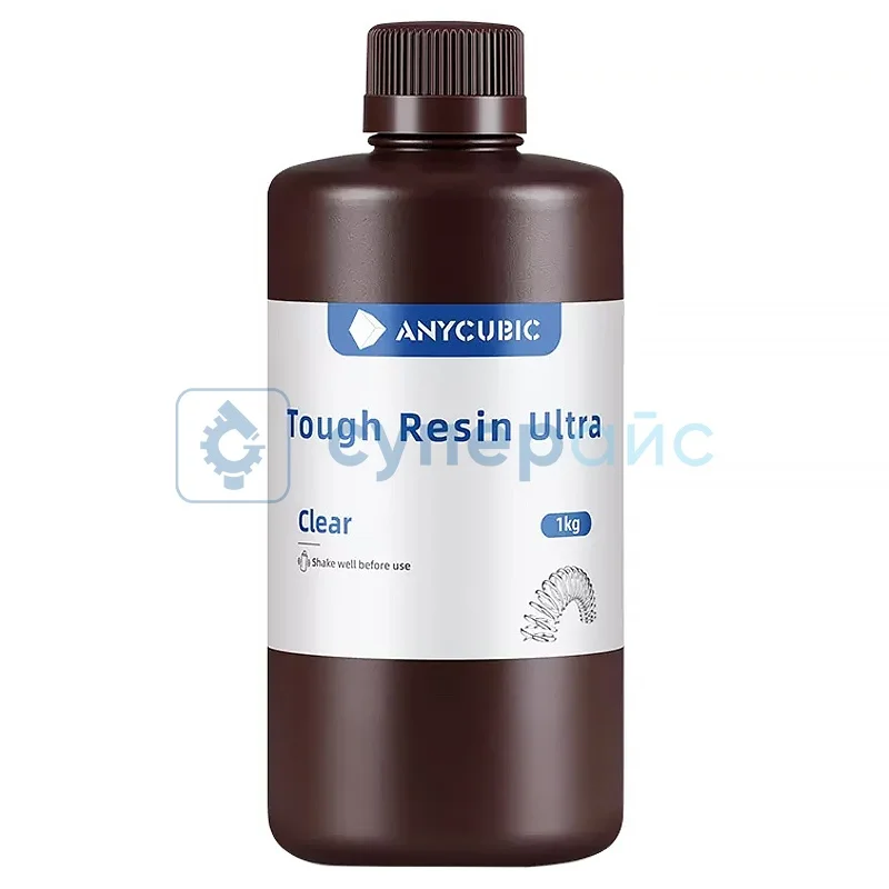 Смола светоотверждаемая Anycubic Tough Resin Ultra сверхпрочная, прозрачная, 1 кг фото 1