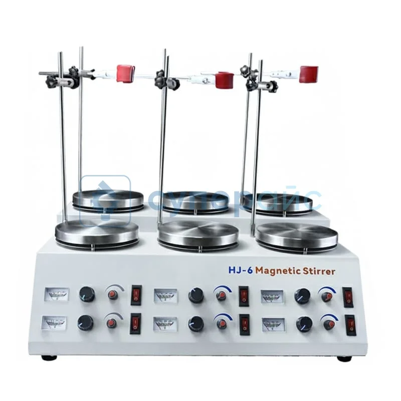 Шестиканальная лабораторная мешалка Dingxinyi HJ-6 фото 1
