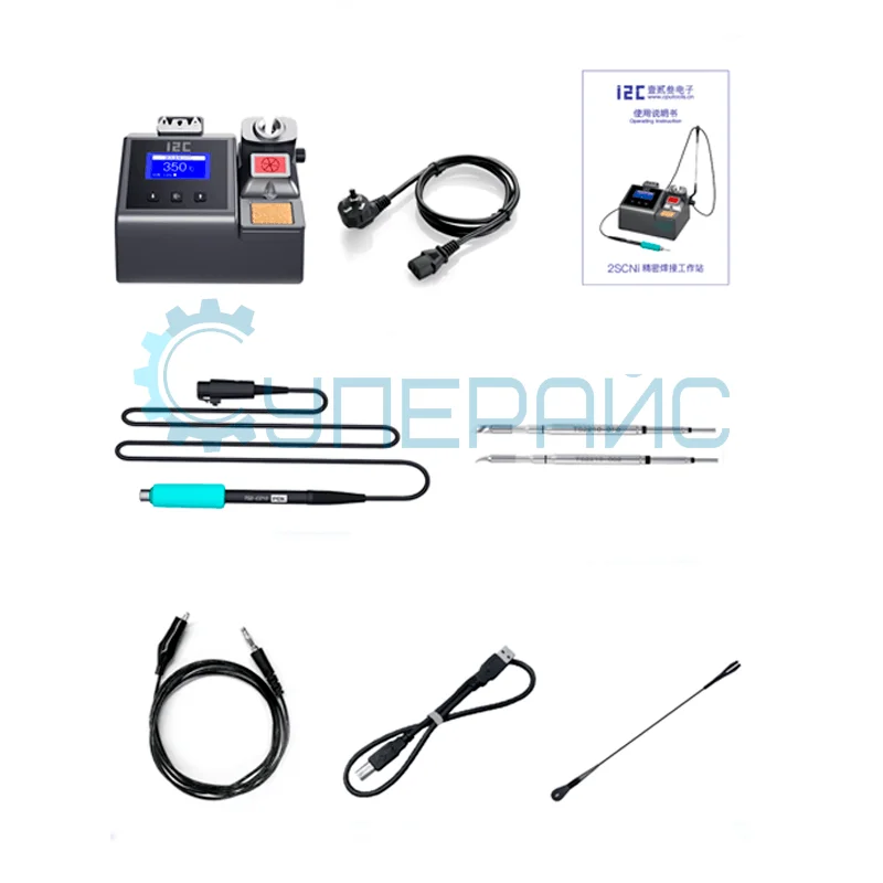 Станция для пайки i2C 2SCNi 210 с двумя жалами, 100 Вт фото 3