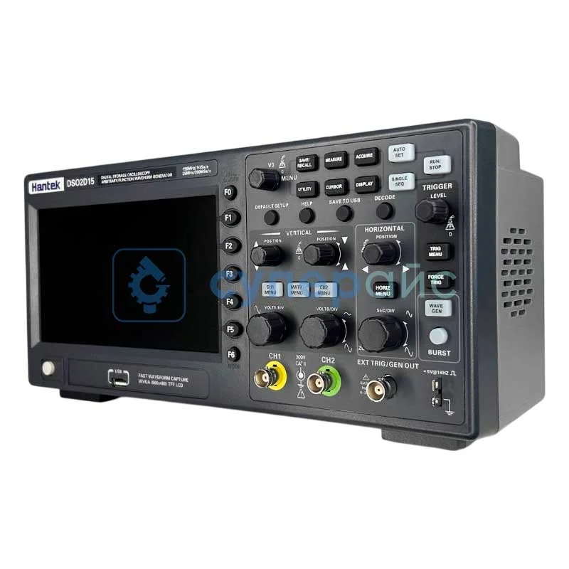 Осциллограф цифровой настольный Hantek DSO2D15 (2 канала, 150 МГц) фото 1
