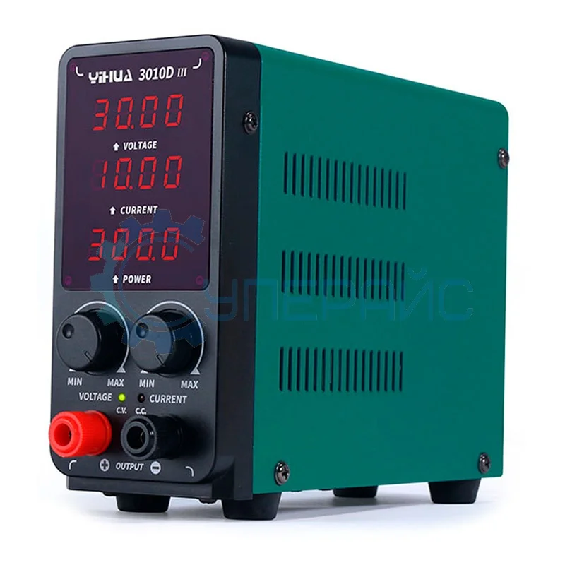 Лабораторный блок питания с цифровым дисплеем YIHUA 3010D-III (30 В, 10 А, 300 Вт) фото 1