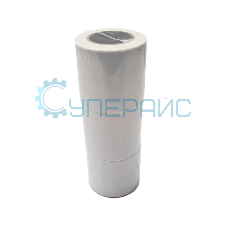 Термоэтикетка 58x30 мм, 500 этикеток, 3 рулона, со втулкой, Eco, без печати фото 1