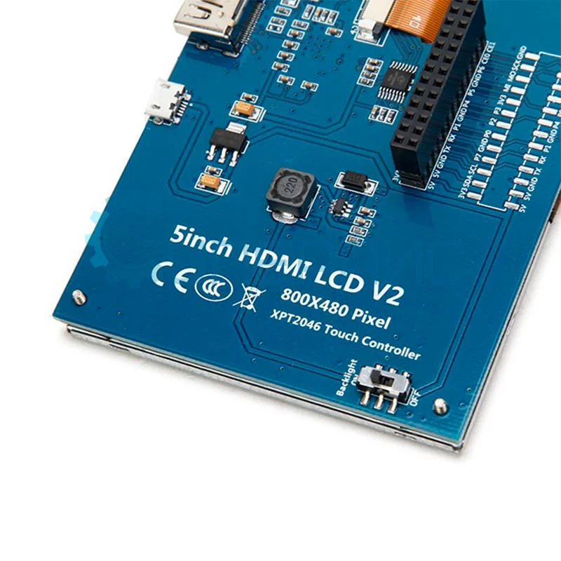 5-дюймовый дисплей с адаптером (micro HDMI-HDMI) для Raspberry Pi 4 фото 6