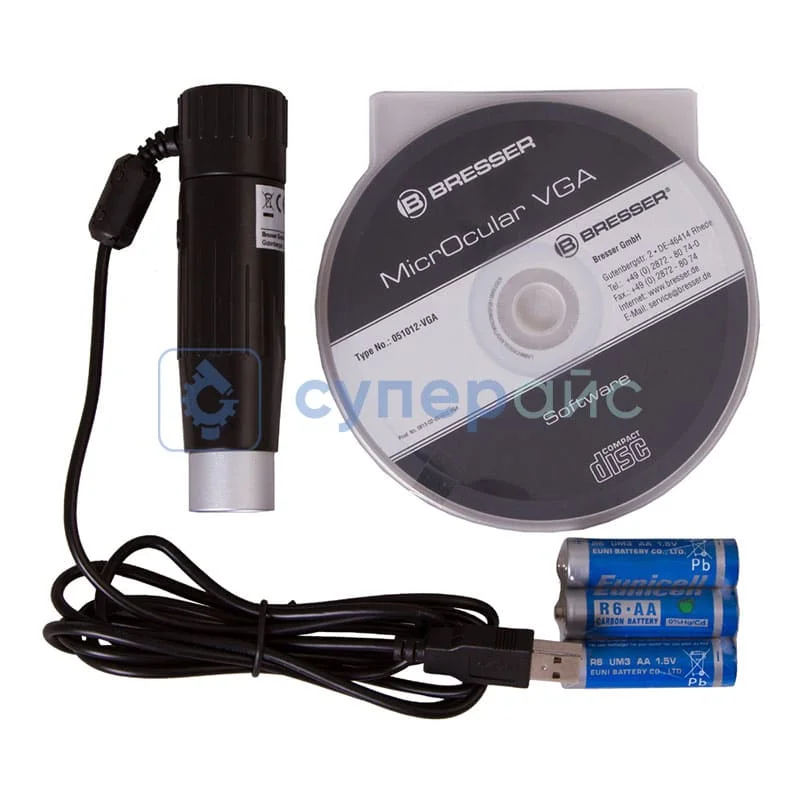 Микроскоп цифровой Bresser 40–1024x, в кейсе фото 6